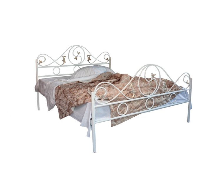 Кровать Венеция 180х200 белого цвета - купить Кровати для спальни по цене 37990.0
