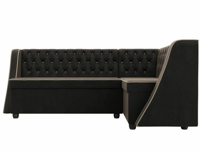 Кухонный угловой диван Лофт коричневого цвета правый угол - купить Угловые диваны по цене 50999.0