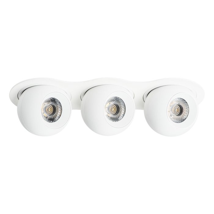 Светильник INTERO LED 9W*3 850LM*3 24G БЕЛЫЙ 4000K (217636+217064+217064+217064) - лучшие Встраиваемые споты в INMYROOM Светильник INTERO LED 9W*3 850LM*3 24G БЕЛЫЙ 4000K (217636+217064+217064+217064) - лучшие Встраиваемые споты в INMYROOM