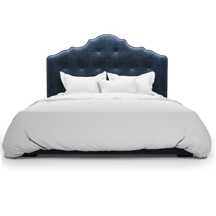 Кровать Annabelle тёмно-синего цвета 160х200