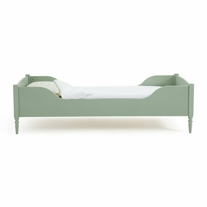 Кровать детская с сеткой Cla 90x190 зеленого цвета - купить Одноярусные кроватки по цене 41445.0