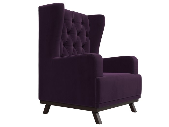 Кресло Джон Люкс темно-фиолетового цвета - лучшие Интерьерные кресла в INMYROOM