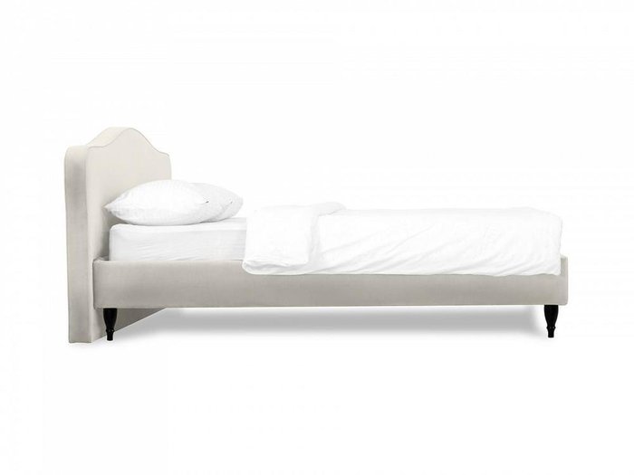 Кровать Queen II Elizabeth L 160х200 светло-серого цвета - купить Кровати для спальни по цене 48500.0