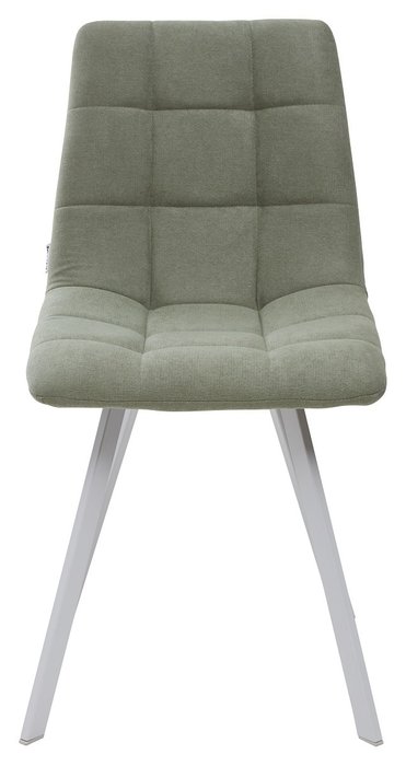 Стул Chilli Square серо-мятного цвета с белыми ножками - купить Обеденные стулья по цене 4185.0
