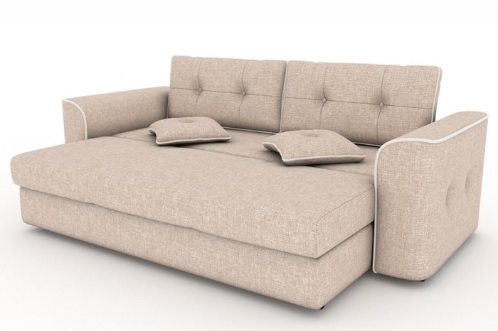 Прямой диван-кровать Narvik бежевого цвета - купить Прямые диваны по цене 16000.0