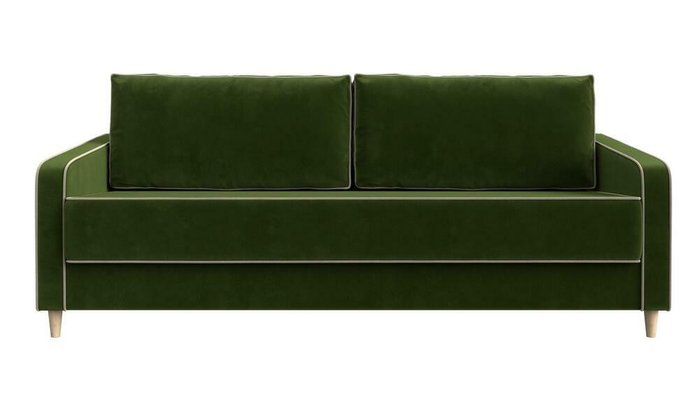 Прямой диван-кровать Варшава зеленого цвета - купить Прямые диваны по цене 56999.0