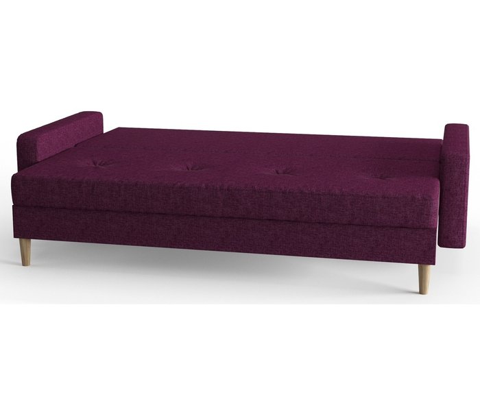 Диван-кровать из рогожка Basel фиолетового цвета - лучшие Прямые диваны в INMYROOM