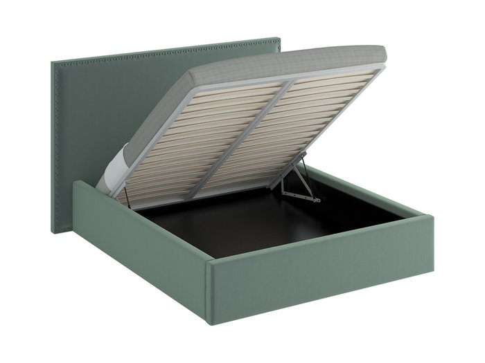 Кровать Blues Lift серо-зеленого цвета 180х200 - купить Кровати для спальни по цене 62390.0