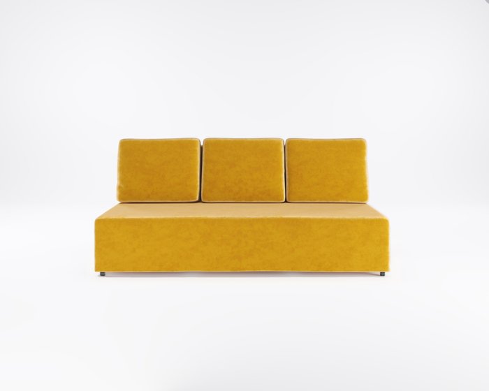 Диван-кровать Каир желтого цвета - купить Прямые диваны по цене 23089.0