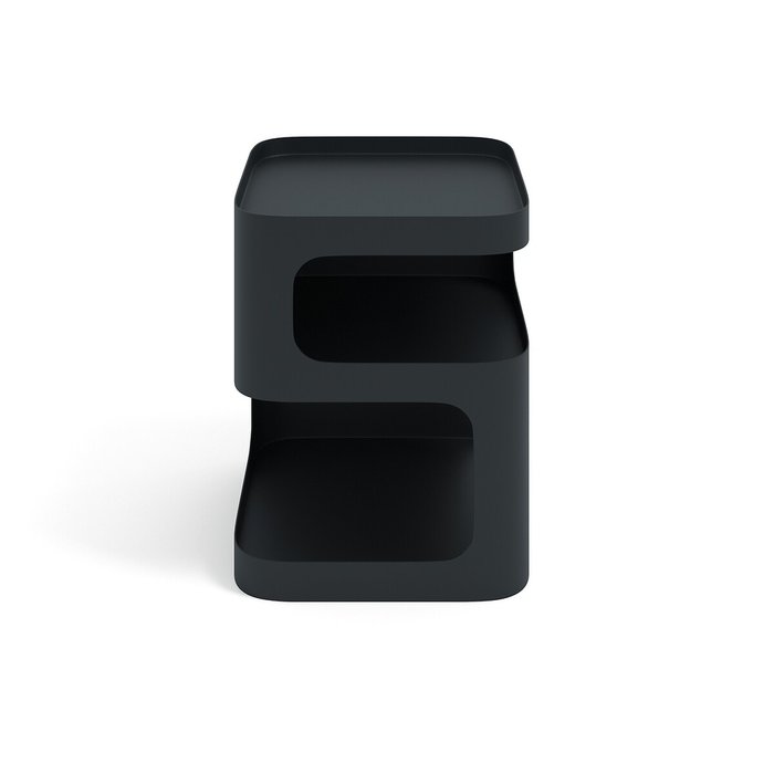 Прикроватная тумба из металла Sandoval черного цвета - купить Прикроватные тумбы по цене 21352.0