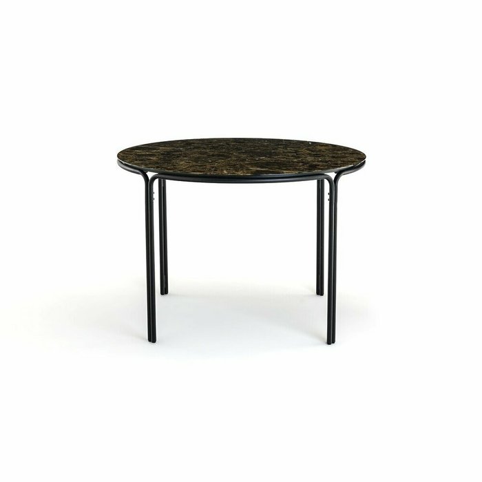 Стол обеденный с эффектом мрамора Chici черного цвета - купить Обеденные столы по цене 60306.0