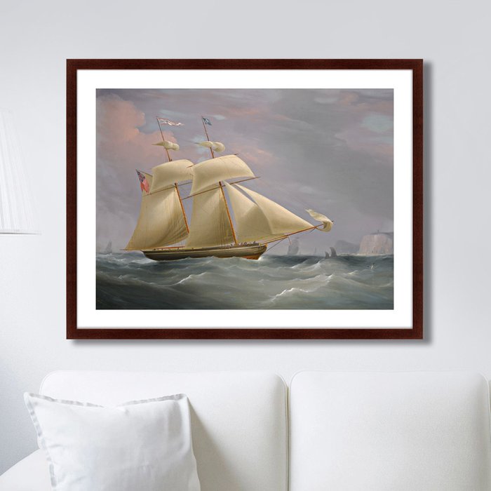 Репродукция картины The topsail schooner 1838 г.