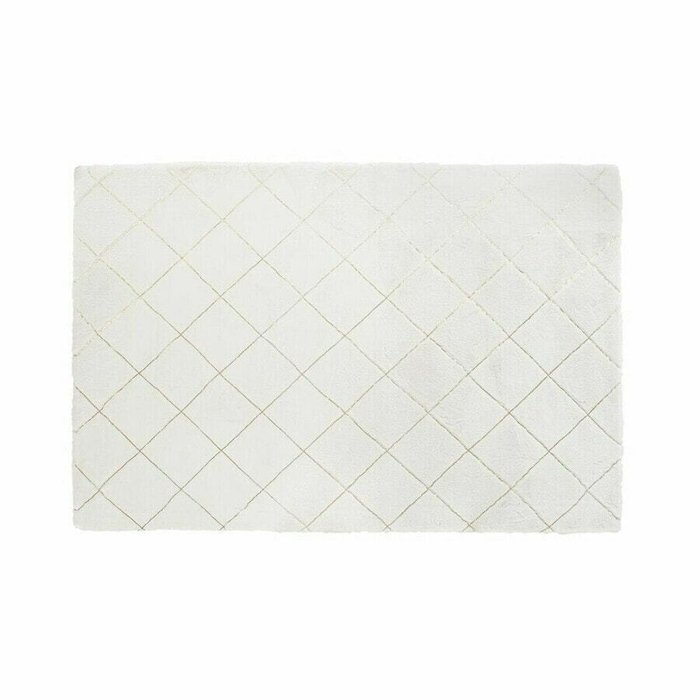 Ковер из полиэстера 120x180 белого цвета