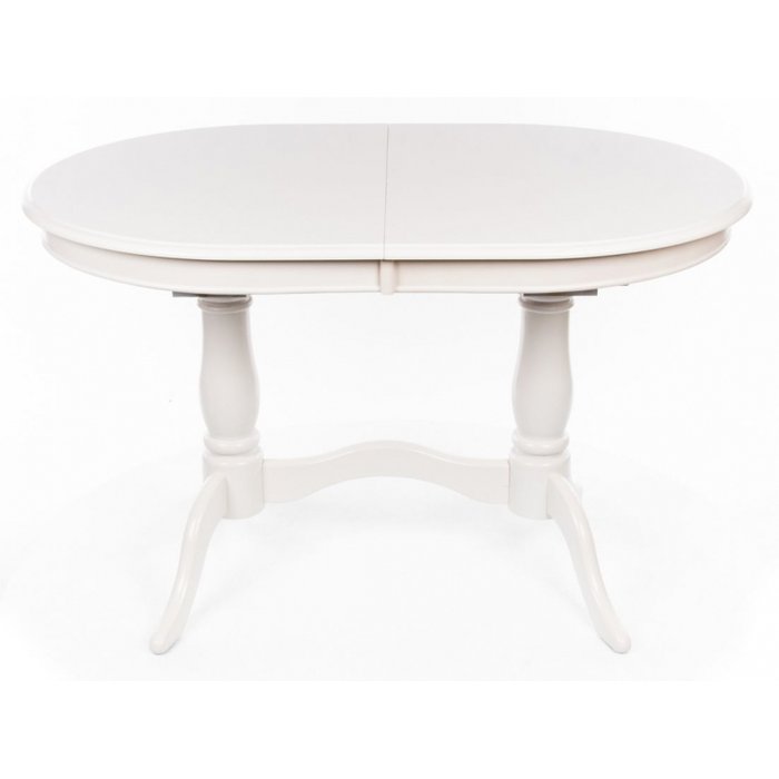 Раздвижной обеденный стол Eva белого цвета - лучшие Обеденные столы в INMYROOM