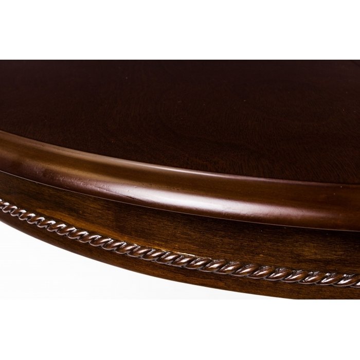 Раздвижной обеденный стол Лилия коричневого цвета - лучшие Обеденные столы в INMYROOM