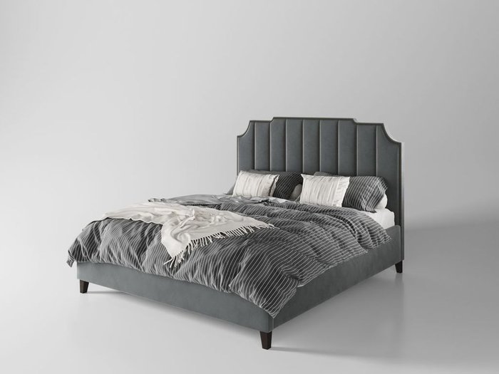 Кровать Даллас 140х200 графитового цвета  с подъемным механизмом
