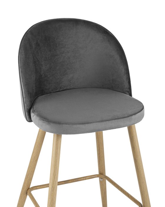 Стул барный Лион серого цвета - купить Барные стулья по цене 4780.0