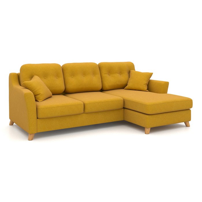 Угловой диван-кровать Raf EKL желтый - купить Угловые диваны по цене 87400.0