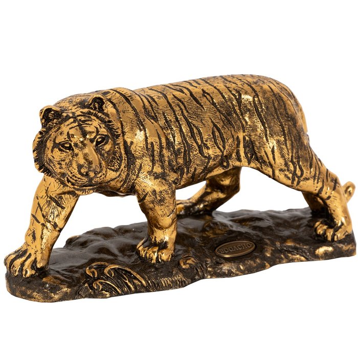 Статуэтка Крадущийся тигр бронзового цвета