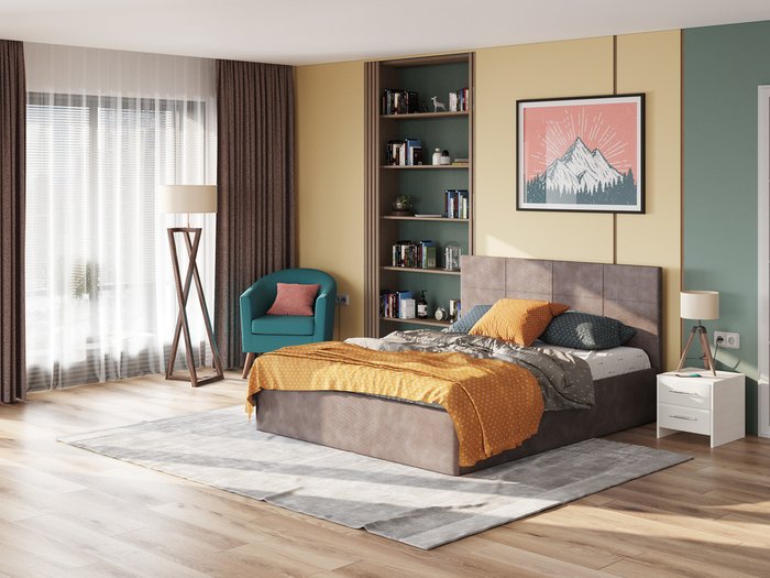 Кровать Alba Next 160х200 коричневого цвета  - лучшие Кровати для спальни в INMYROOM
