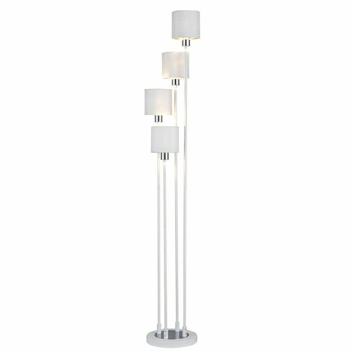 Торшер Denver 1109/4 White/Silver (ткань, цвет белый) Торшер Denver 1109/4 White/Silver (ткань, цвет белый)