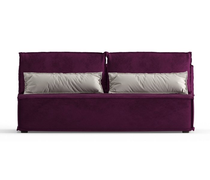 Диван-кровать Ли Рой Лайт в обивке из велюра фиолетового цвета - купить Прямые диваны по цене 26250.0