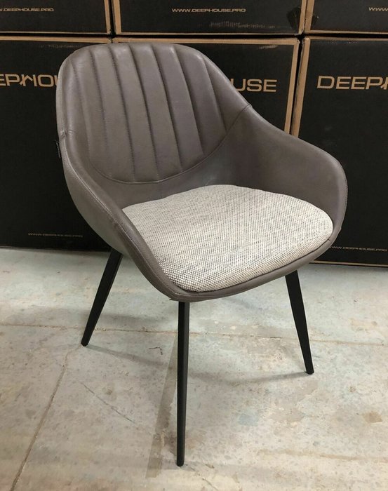Стул Роттердам темно-серого цвета - лучшие Обеденные стулья в INMYROOM