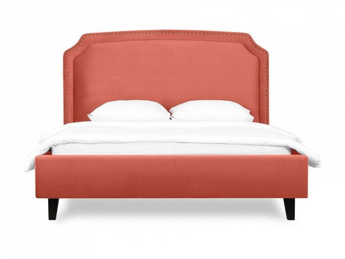 Кровать Ruan 160х200 кораллового цвета  - купить Кровати для спальни по цене 73130.0