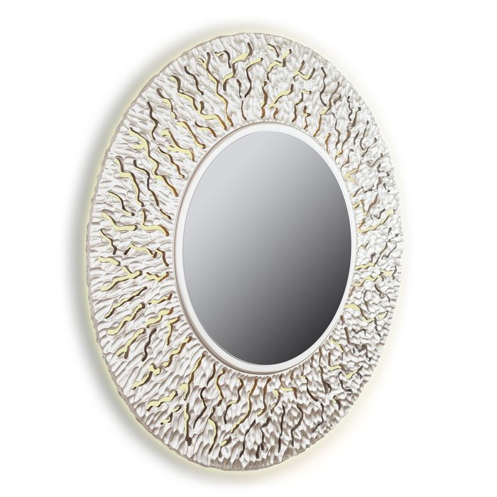 Настенное зеркало CORAL round silver - лучшие Настенные зеркала в INMYROOM