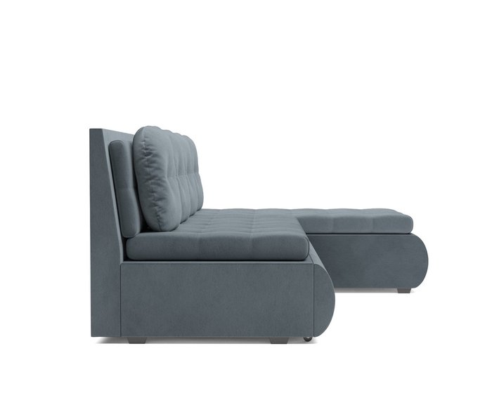Угловой диван-кровать Кормак серо-синего цвета - лучшие Угловые диваны в INMYROOM