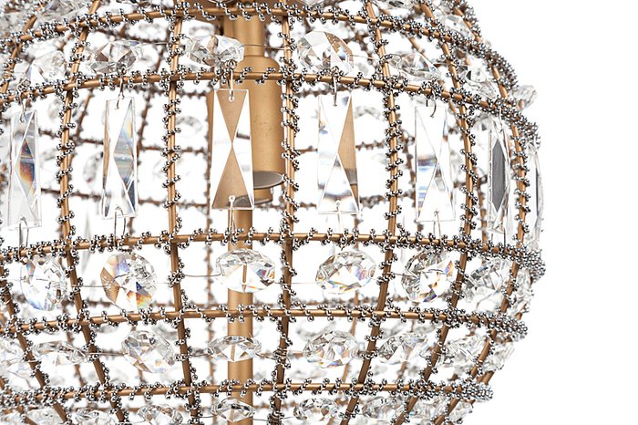 Люстра Casbah Crystal Chandelier украшена хрустальными кристаллами  - лучшие Подвесные люстры в INMYROOM