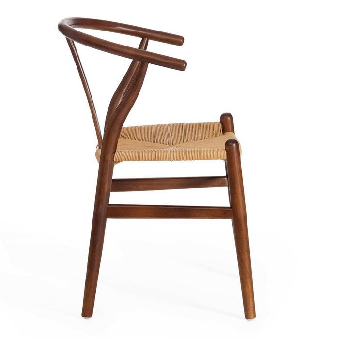 Стул с подлокотниками Thonet коричневого цвета - купить Обеденные стулья по цене 15450.0
