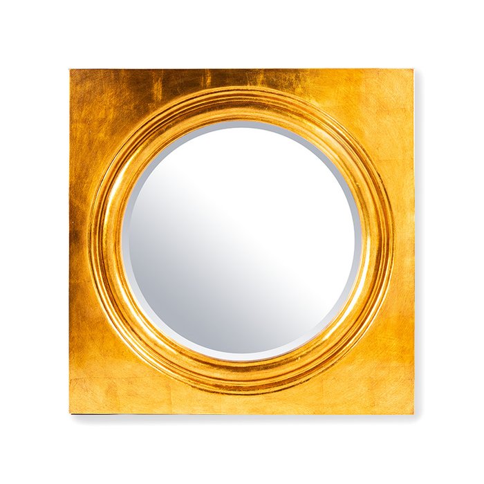 Зеркало Fugu золотого цвета