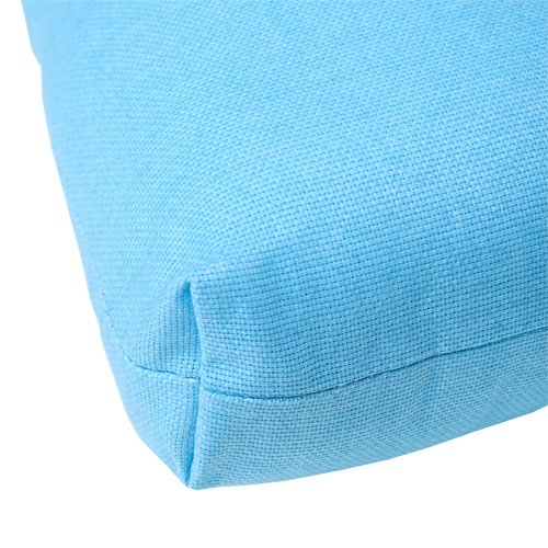 Сидушка на стул с завязками 'Цвет эмоций' 40х40, рогожка, 'Бриз' - лучшие Чехлы для пуфов в INMYROOM