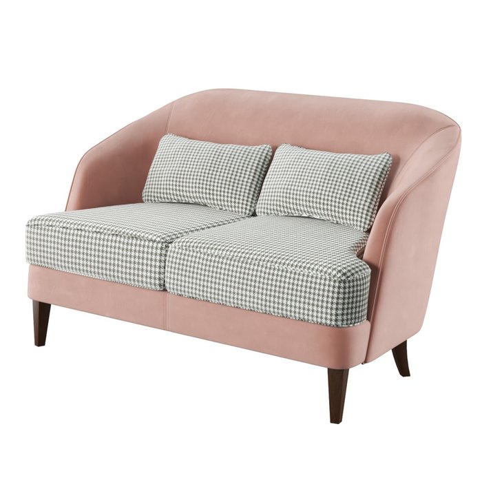 Прямой диван Ruta розового цвета