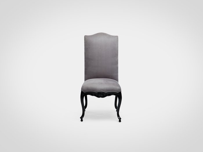 Стул Салли в сером цвете с мягкой спинкой - лучшие Обеденные стулья в INMYROOM