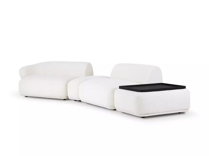 Модульный диван Fabro белого цвета - купить Прямые диваны по цене 303340.0