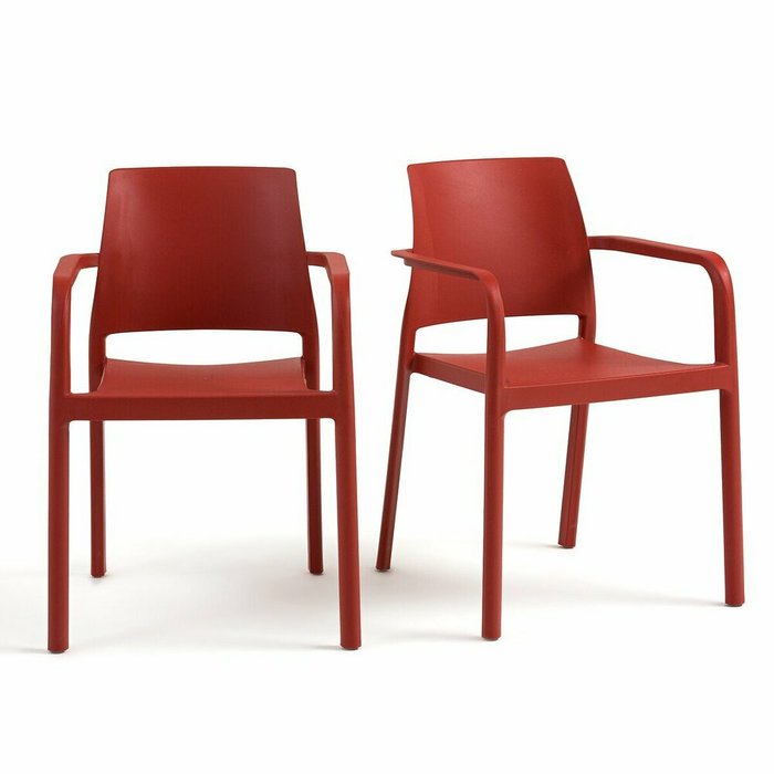 Комплект из двух стульев Kenta красного цвета