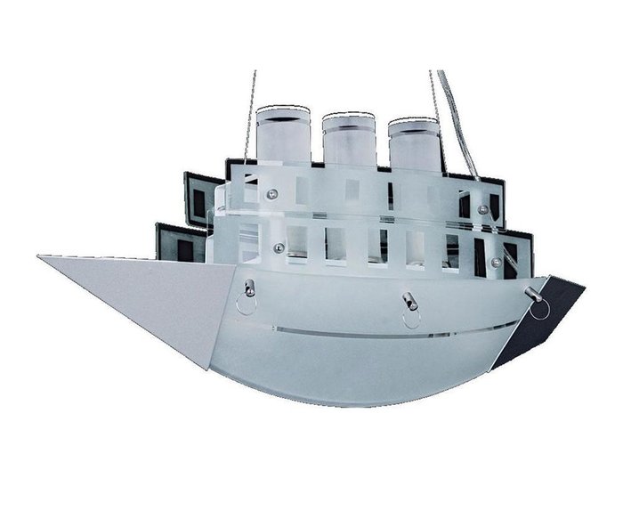 Подвесной светильник Корабль белого цвета