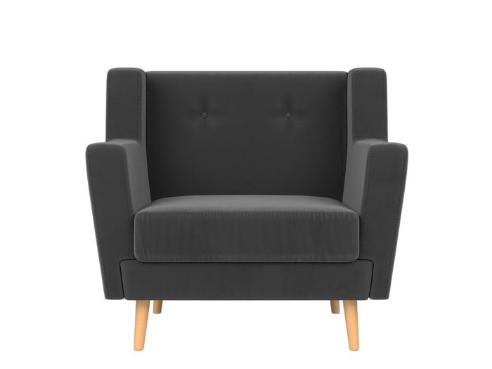 Кресло Брайтон серого цвета - купить Интерьерные кресла по цене 25999.0