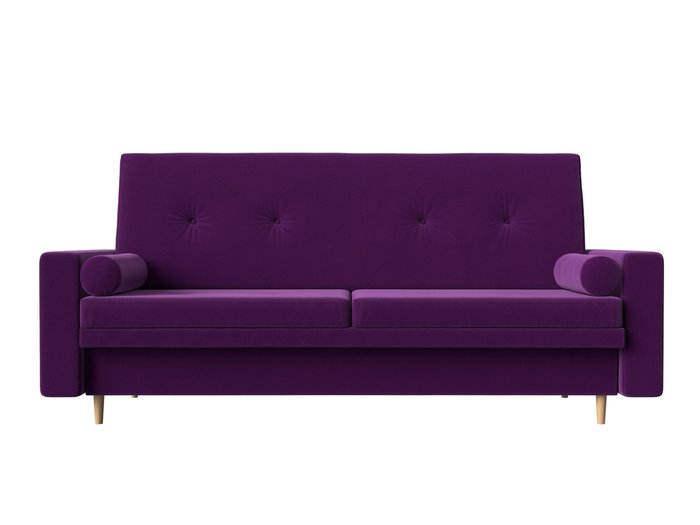 Прямой диван-кровать Белфаст фиолетового цвета (книжка) - купить Прямые диваны по цене 31990.0