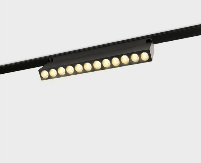Трековый магнитный светильник Italline Atom IT012-5023 black 3000K Трековый магнитный светильник Italline Atom IT012-5023 black 3000K