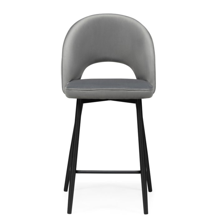 Стул полубарный Клэйн серого цвета - купить Барные стулья по цене 6990.0