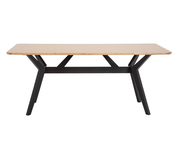 Обеденный стол Боско бежево-черного цвета - купить Обеденные столы по цене 57500.0