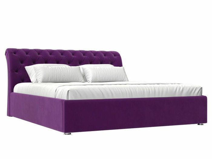 Кровать Сицилия 160х200 фиолетового цвета с подъемным механизмом