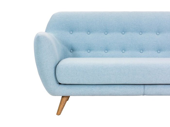 Диван Loa голубого цвета - лучшие Прямые диваны в INMYROOM