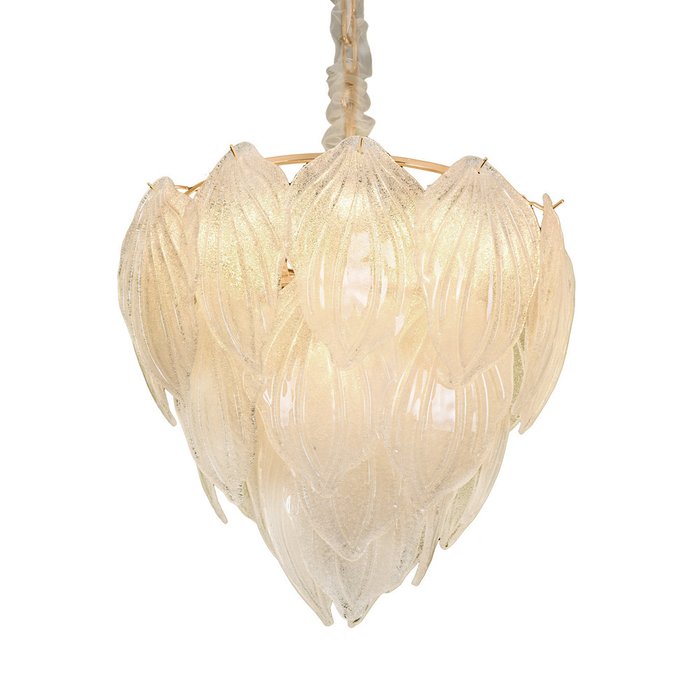 Подвесной светильник Novida со стеклянными "листьями" - купить Подвесные люстры по цене 57600.0