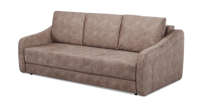 Прямой диван-кровать Иден коричневого цвета - купить Прямые диваны по цене 90060.0