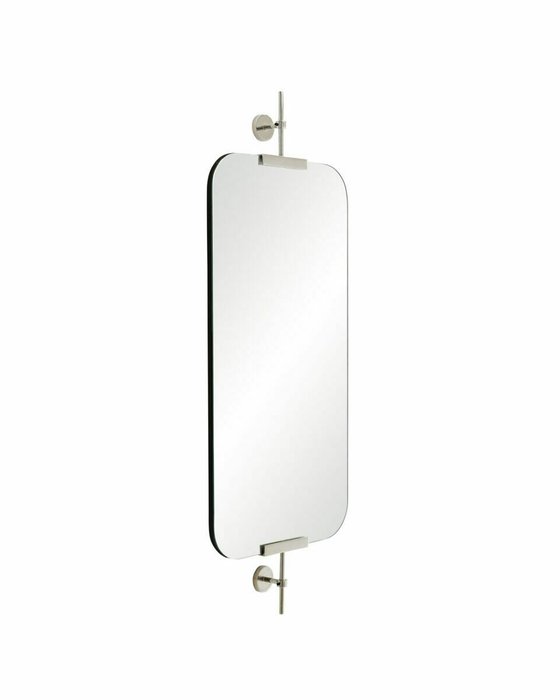Настенное зеркало Линарес 48х123 серебряного цвета - купить Настенные зеркала по цене 37765.0