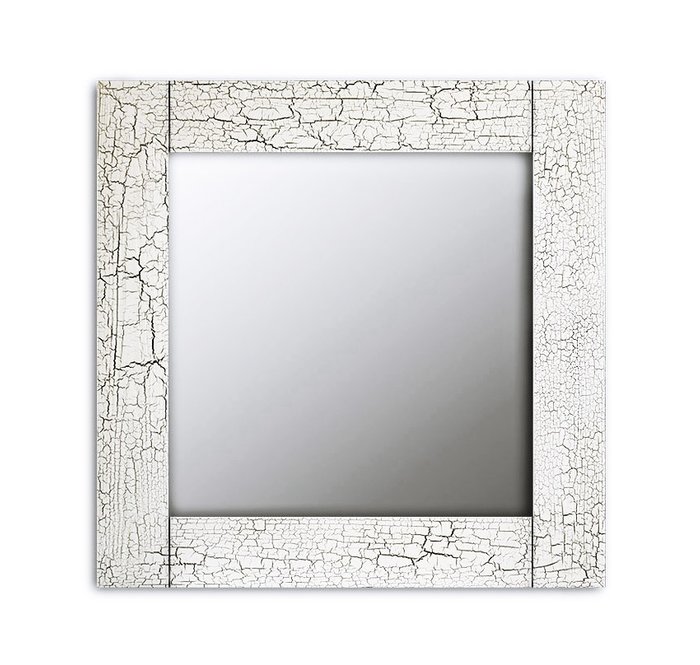 Настенное зеркало Кракелюр 50х65 цвета слоновая кость - купить Настенные зеркала по цене 13190.0